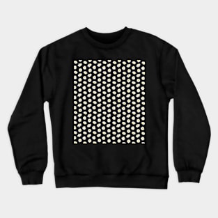 90’s Inspired Small Ditsy Pattern on Black Crewneck Sweatshirt